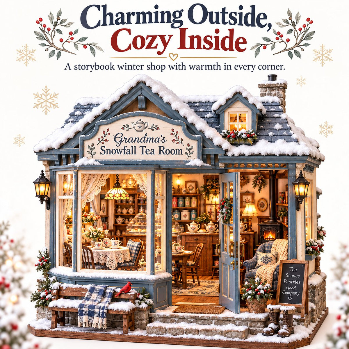 ☕ Build Your Own Snowfall Tea Room Cottage ❄️