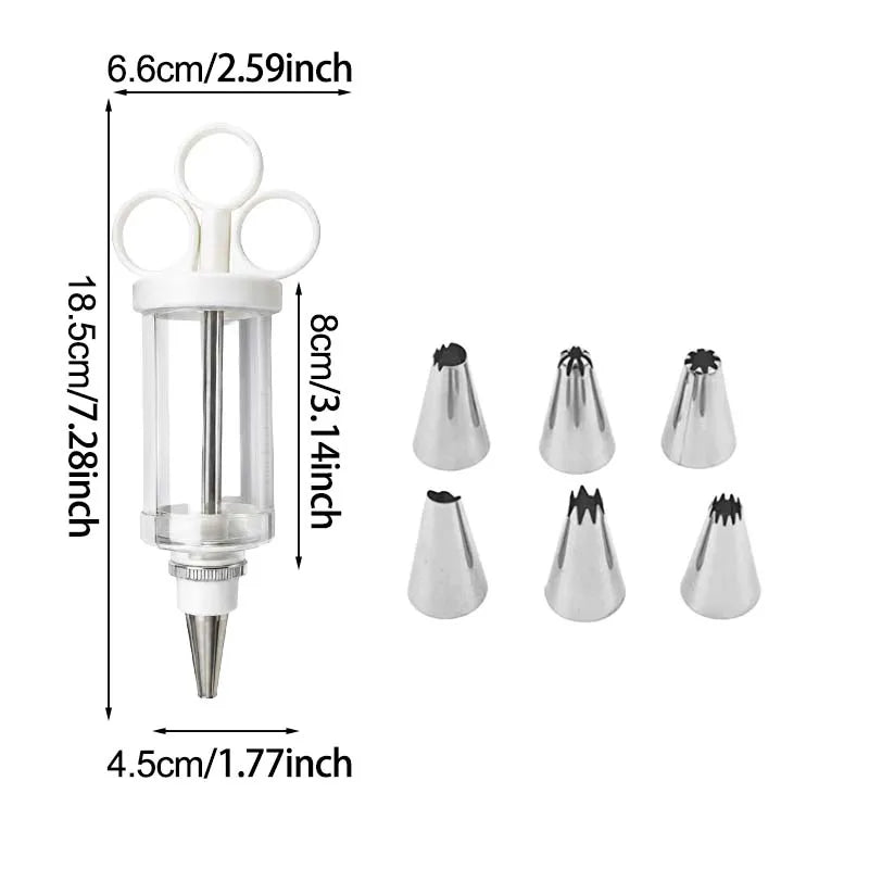 🧁 Frosting Piping Tip Set – Easy Cake & Cupcake Decorating ✨