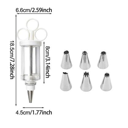 🧁 Frosting Piping Tip Set – Easy Cake & Cupcake Decorating ✨