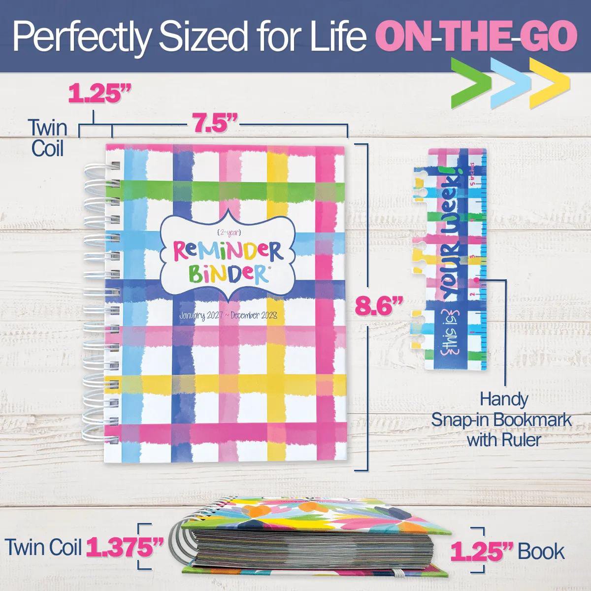 📅✨ 2027–2028 Life Planner – 24-Month Weekly & Monthly Organizer with Stickers & Bill Trackers