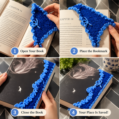 Handmade Crochet Bookmark | Cozy Book Lover Gift