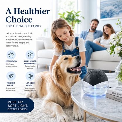 ✨ Water Air Purifier & Aroma Diffuser – 7-Color LED Home Air Freshener, ETL Certified