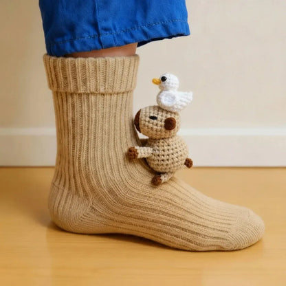 💝 Cozy 3D Knit Spirit Animal Socks – Show Your Personality in Comfort 🧦