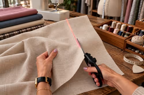 ✂️ Laser-Guided Scissors – Easier Straight-Line Cutting for Sewing & DIY Crafts ✨