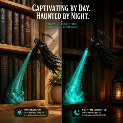 🎁Today 50% OFF🎁💀 The Soul Collector Reaper Shelf Light – Gothic Halloween Decor 🕯️