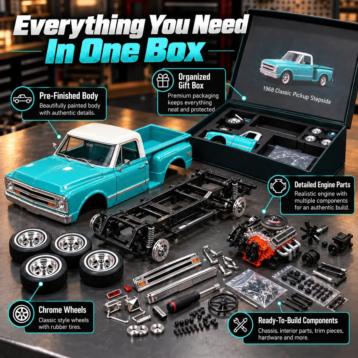 🎁Premium Classic Truck Gift for Collectors & Hobbyists 🏆