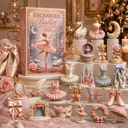 CHRISTMAS KICKOFF 50% OFF - Enchanted Ballet Advent Calendar 2026 - 24-Day Festive Countdown, Acrylic Charms Blind Box - Gift For Ballet Lovers