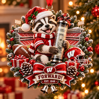 🏈🎄 College Football Money Surprise Ornament