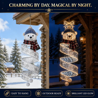 🎄✨ Christmas Magic Spiral Hanging LED Lights – Festive Holiday Glow Collection 💫