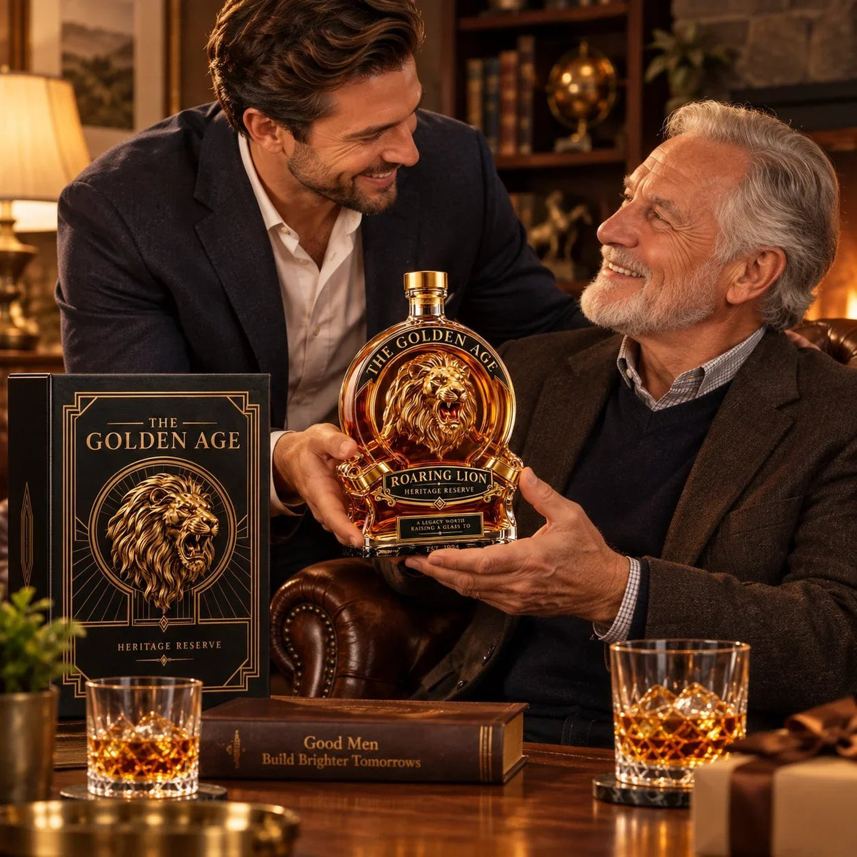 🦁 Channel Untamed Majesty: Roaring Lion Heritage Decanter