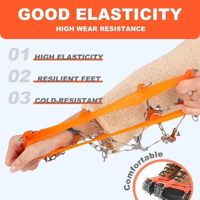 🧊 50% OFF❄️ Ice Cleats for Shoes & Boots – 8-Spike Winter Traction Grips for Walking & Hiking