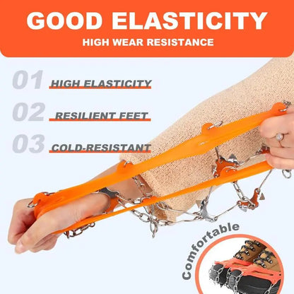 🧊 50% OFF❄️ Ice Cleats for Shoes & Boots – 8-Spike Winter Traction Grips for Walking & Hiking