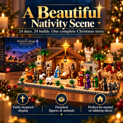 🎄✨ 24-Day Nativity Advent Calendar – Build the Christmas Story, One Day at a Time! ✝️🧱