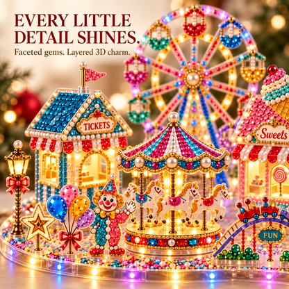 3D LED Christmas Diamond Art DIY Kit