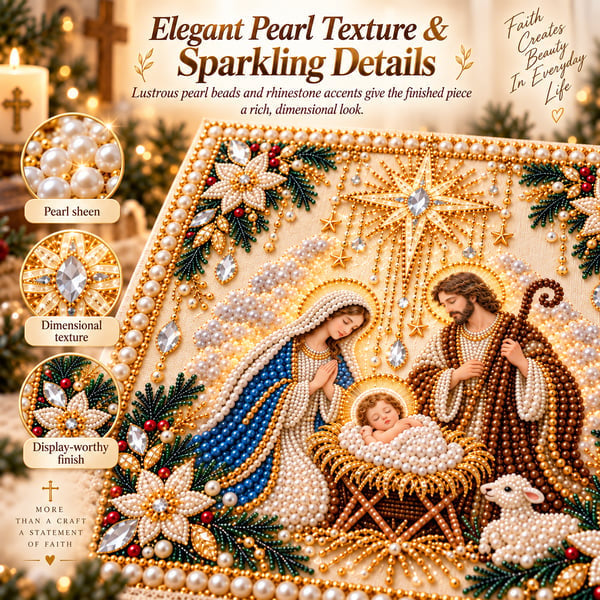 🙏✝️DIY Christian Pearl Artwork Kit