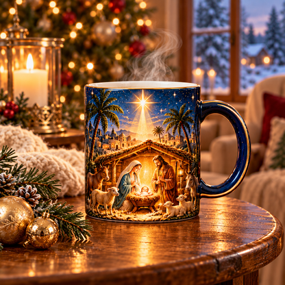 ✝️✨Nativity Scene Heat-Sensitive Mug | Christian Christmas Gift🎁
