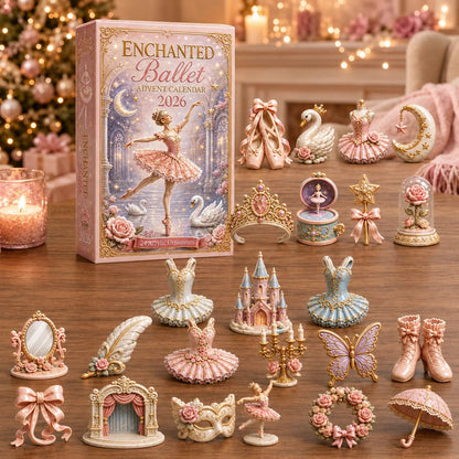 CHRISTMAS KICKOFF 50% OFF - Enchanted Ballet Advent Calendar 2026 - 24-Day Festive Countdown, Acrylic Charms Blind Box - Gift For Ballet Lovers