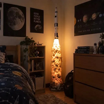 🚀 Rocket Launch Cloud LED Floor Lamp
