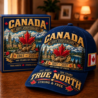 💝49% OFF - 🍁 Canada 160th Anniversary 1867–2027 – Premium Heritage Cap | Cotton-Poly Blend • Detailed Embroidery • Adjustable Fit 🇦🇺