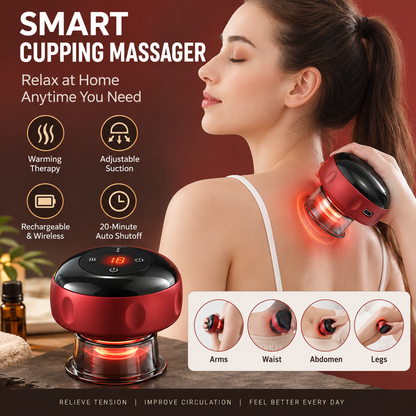 💆 Smart Cupping Massager – Targeted Massage for Tired Muscles ✨