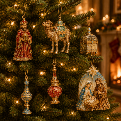 🎄 TODAY ONLY: 50% OFF! 🎁 2026 Nativity Story Advent Calendar – 24-Day Christmas Countdown Ornament Set ✨