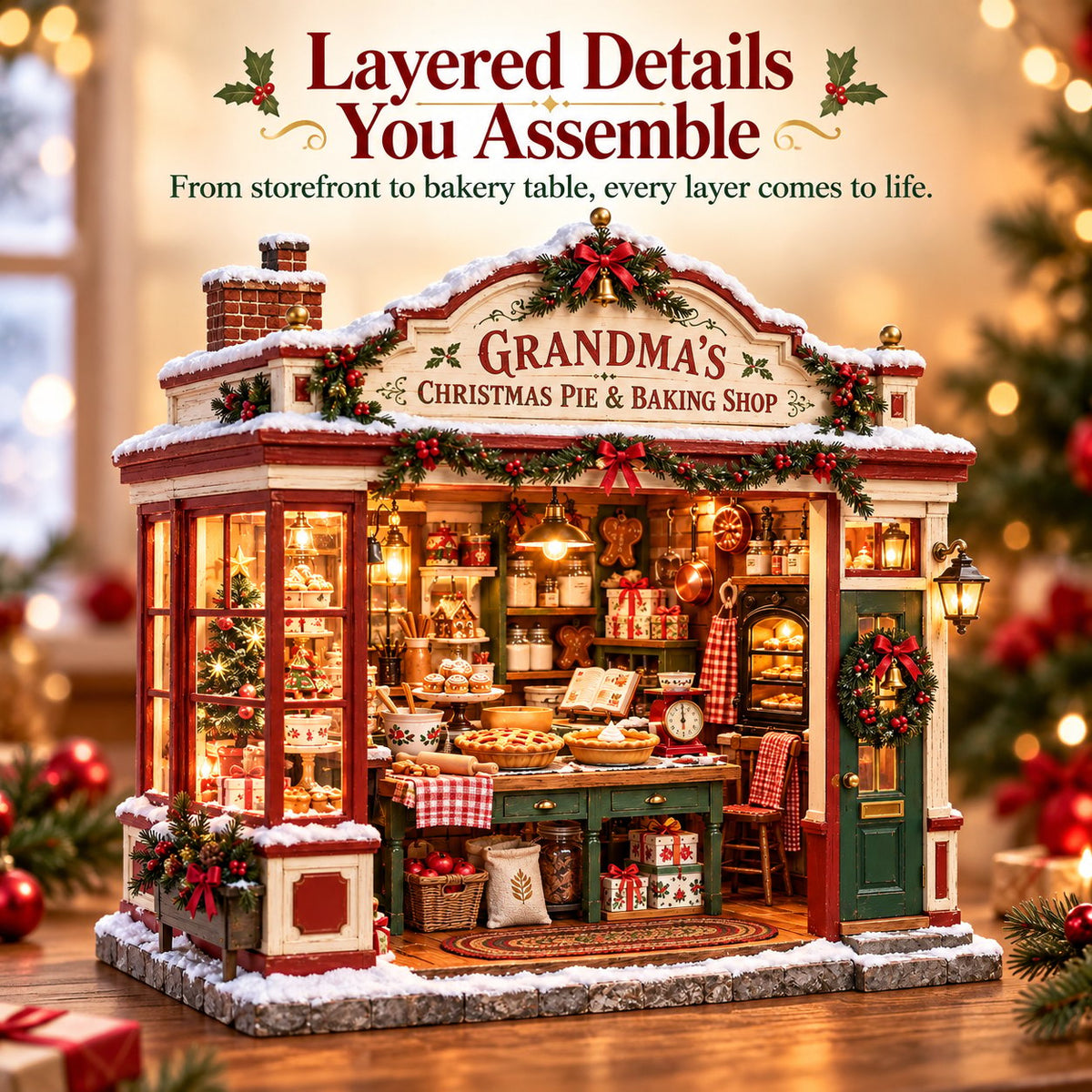 🥧 Build Your Own Grandma’s Christmas Bakery 🎄