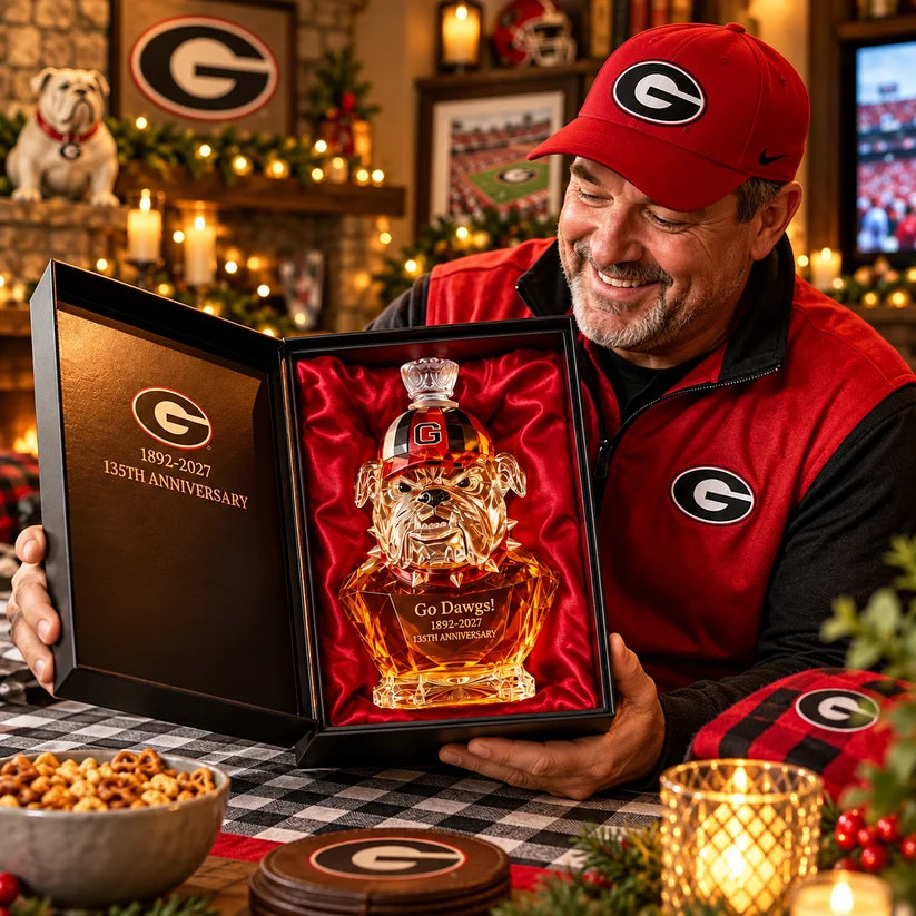 Georgia Bulldogs 135th Anniversary Whiskey Bottle – 1892–2027 Collector's Keepsake