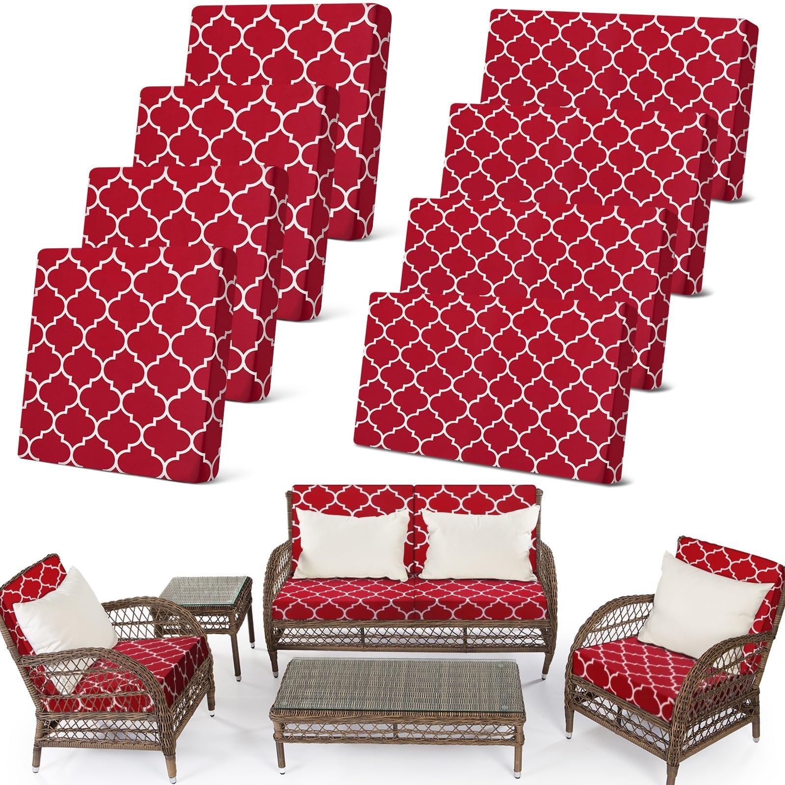 🛋️ Outdoor Patio Sofa Cushion Covers 🔥Free Shipping Worldwide
