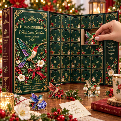Advent Calendar 2026优化 🐦🎄 Hummingbird Christmas Garden Advent Calendar 2026 – 24 Days of Blooming Holiday Joy 🌸