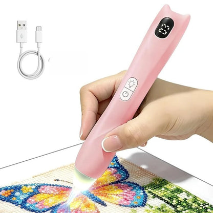 ✨ Electric Diamond Painting Pen with Light – Rechargeable & No Wax Needed!