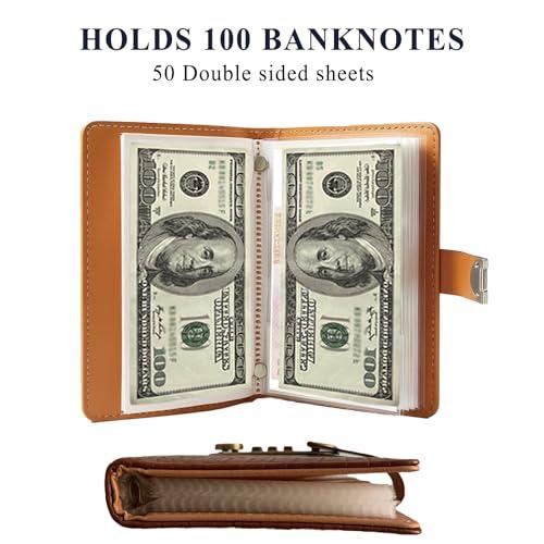 🎁🎅50% OFF!!!-Ready for Christmas!🎄PU Leather Binder Savings Notebook with 3-Digit Resettable Password Lock✉️💸Large Capacity Storage for Money & Important Items