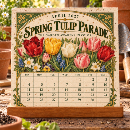 🌻 2027 The Heirloom Garden Plantable Seed Calendar