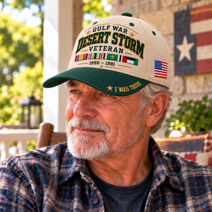 🎖️ Gulf War Desert Storm 1990–1991 Veteran I Was There Baseball Cap