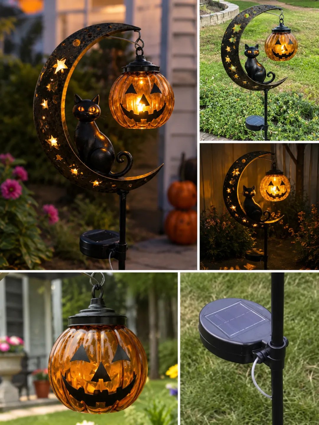 🎃Halloween Early Bird Special Sale 49% OFF-Pumpkin Moon Garden Stake Light