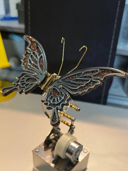 Mechanical Winged Insect 3D Metal Model Kit Steampunk Kinetic Sculpture with Moving Wings