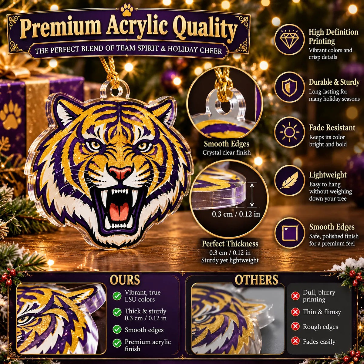 🎄 GEAUX TIGERS! Football Christmas Advent Calendar