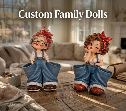 Retro Girl Makeup Brush Holder – Cute Vintage Vanity Organizer