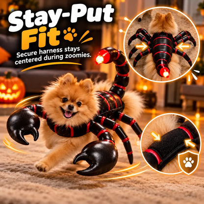 LED Glowing 3D Scorpion Pet Costume | Light-Up Animal Dress-Up Outfit for Small Dogs & Cats