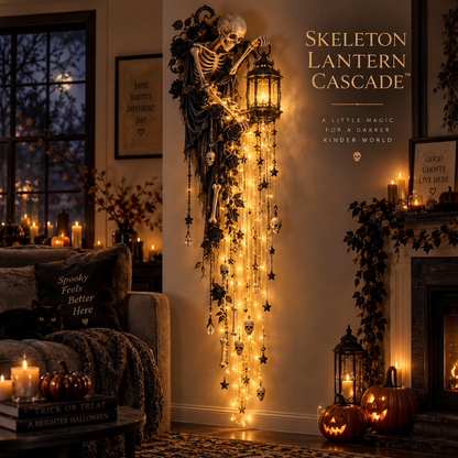 🎃✨ Elegant Halloween Cascade Wall Lights – Spooky Glowing Holiday Decor 👻