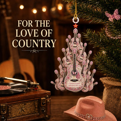 🎄 🎸 Queen of Country 1946-2026 “Timeless Spirit” Hanging Ornament