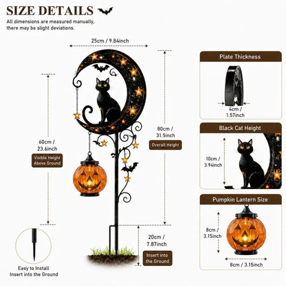 🎃Halloween Early Bird Special Sale 49% OFF-Pumpkin Moon Garden Stake Light