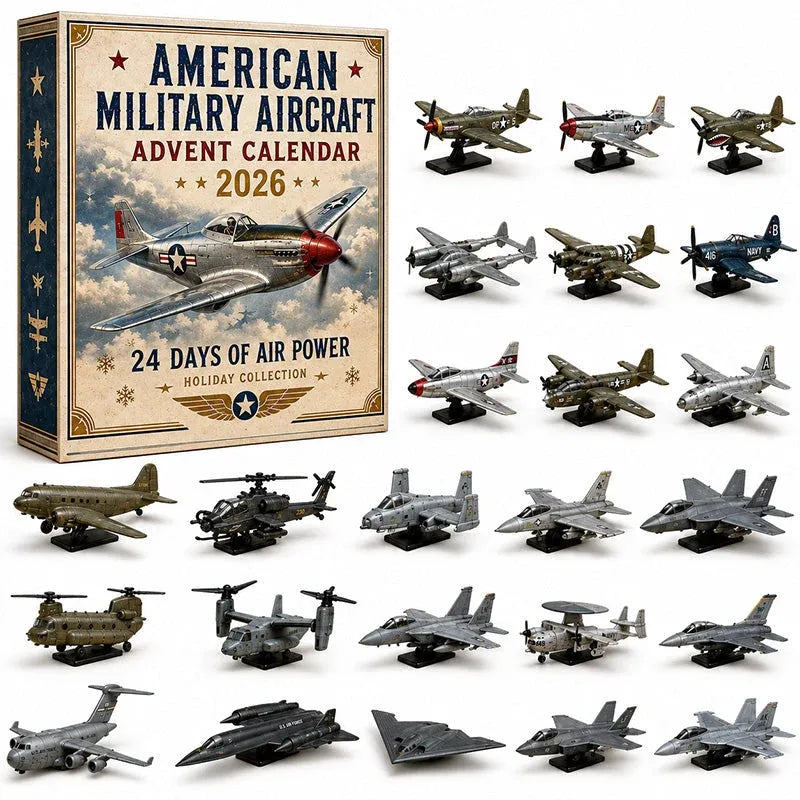 ✈️🇺🇸 2026 Military Aircraft Advent Calendar – 24 Days of Aviation Collectibles 🎄