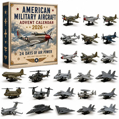 ✈️🇺🇸 2026 Military Aircraft Advent Calendar – 24 Days of Aviation Collectibles 🎄