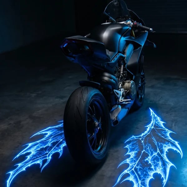 ⏰LAST DAY 55% OFF 🏍️🪽 Motorcycle Wing Projector Lights – Make Your Bike Stand Out at Night! ✨