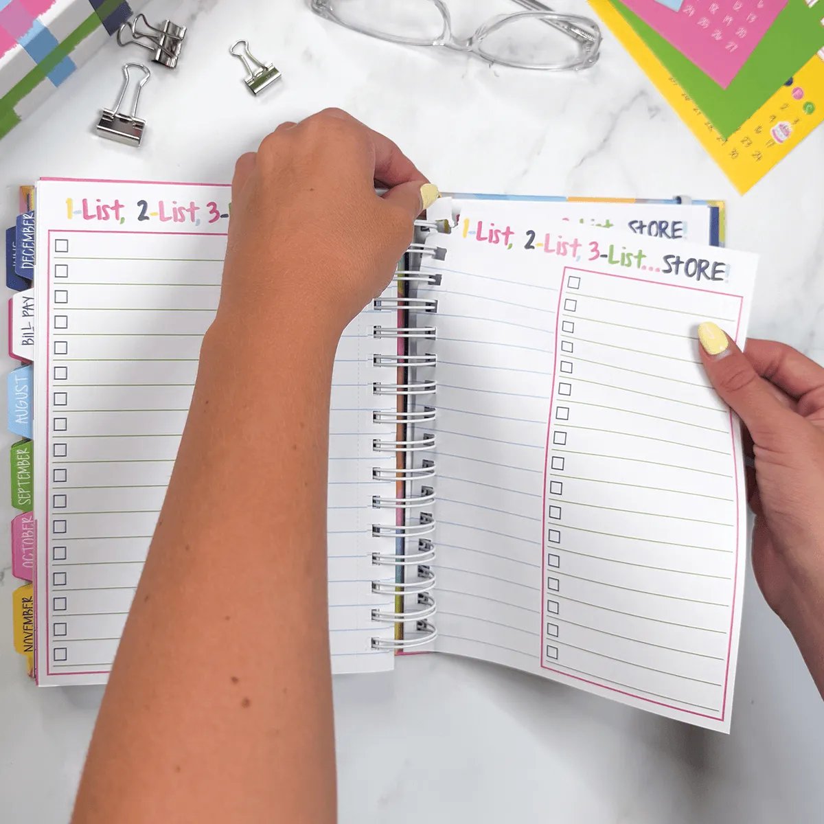 📅✨ 2027–2028 Life Planner – 24-Month Weekly & Monthly Organizer with Stickers & Bill Trackers