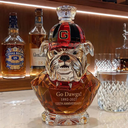 Georgia Bulldogs 135th Anniversary Whiskey Bottle – 1892–2027 Collector's Keepsake