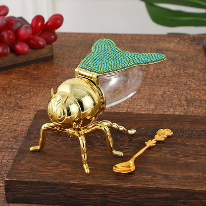 🐝Creative European-Style Classic Bee Honey Jar – Vintage-Inspired Kitchen Condiment Container