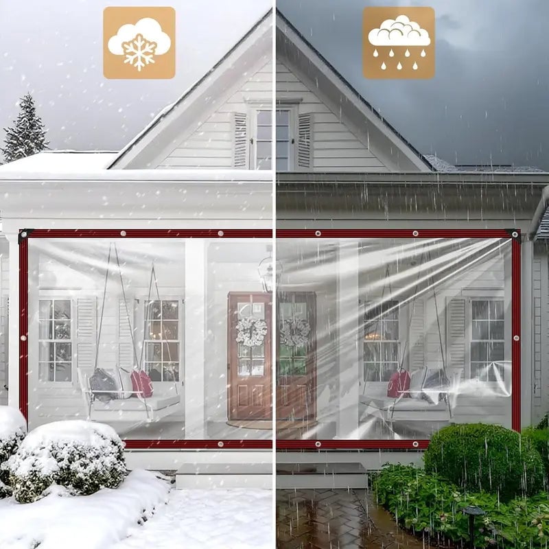 Transparent PE Tarpaulin- 3 × 3m