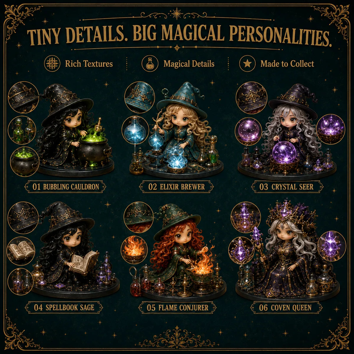 🧙‍♀️TODAY ONLY 50% OFF – Witch Advent Calendar | 24 Days of Magical Witchy Surprises | Limited Edition Collectible Mini Figures✨