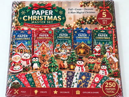 🧘 Relaxing & Beginner-Friendly- 3D DIY Paper Christmas (💕 Step-by-Step Guide Included)